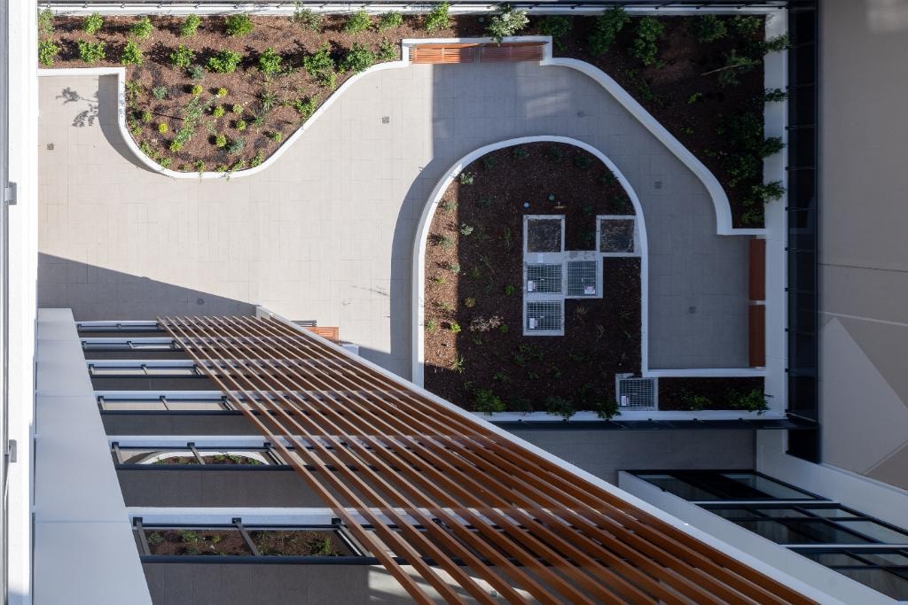 Newbridge Lidcombe — courtyard aerial